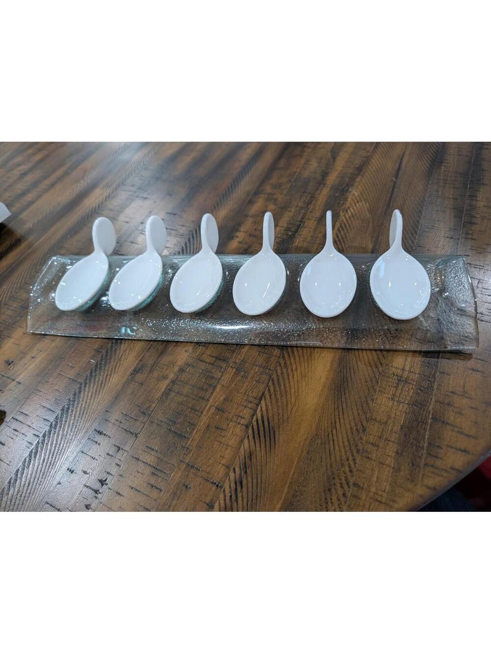 Pier 1 Imports Tasting Party - Tasting Spoon Set Of 6 & Tray - Pier One Imports